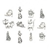 Kitten Theme Tibetan Style Alloy Pendants TIBEP-MSMC018-M2AS-1