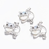 Opalite Kitten Pendants G-J386-C10-1