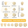 60Pcs 3 Styles Dyed Synthetic Coral Carved Beads CORA-SC0001-09-2