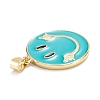 Brass Enamel Pendants KK-M220-02G-A-3