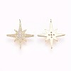 Brass Micro Pave Cubic Zirconia Pendants X-KK-P157-04G-NF-2