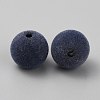 Flocky Plastic Beads LS-KY-WH20003-06C-2