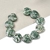 Natural Green Spot Jasper Beads Strands G-A309-A20-01-1
