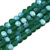 Transparent Glass Beads Strands EGLA-A044-T6mm-MB18-1