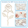 Unfinished Wood Chip Wall Decoration Set DIY-WH0430-950-4