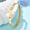 Hollow Heart 304 Stainless Steel Bangles for Women BJEW-Z092-11G-2