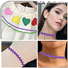 4 Cards 2 Styles  Polyester Wavy Fringe Trim Ribbon DIY-GF0009-48C-5