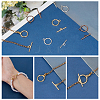 Tibetan Style Alloy Toggle Clasps TIBE-PH0004-01-NR-WH-4