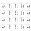 Plastic & Iron Self-Adhesive Ceiling Hook AJEW-GO0004-93-1