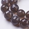 Natural Gray Agate Beads Strands G-J376-03-18mm-3