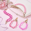 4Pcs 4 Colors Acrylic & Plastic Chain Bag Handles AJEW-BM0001-11B-4