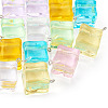 14Pcs 7 Colors Transparent Acrylic Pendants TACR-TA0001-78-3