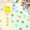 240Pcs 12 Colors Rainbow Iridescent Glass Cabochons DIY-CJ0003-10-2