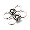 Tibetan Style Alloy Links Connector Charms FIND-D042-07B-AS-2