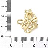 Brass Enamel & Clear Cubic Zirconia Pendants KK-G603-01G-04-3