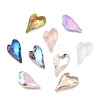 Pointed Back & Back Plated Glass Rhinestone Cabochons GLAA-B012-64-1