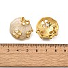 304 Stainless Steel Enamel Stud Earrings EJEW-S254-02B-G-3