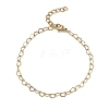 304 Stainless Steel Link Chains Bracelets for Women BJEW-G725-08G-1