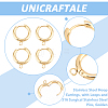 Unicraftale 12Pcs 201 Stainless Steel Hoop Earrings STAS-UN0056-85-4