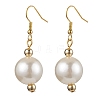 Round Acrylic Imitation Pearl Beads Necklace & Dangle Earring Sets for Women SJEW-JS01304-6