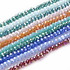 Electroplate Glass Beads Strands EGLA-A044-P4mm-BM-1