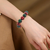 200Pcs 8 Styles Christmas Theme Wooden Beads WOOD-PA0001-09-6