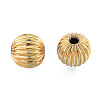 Brass Grooved Beads LS-KK-N259-27A-1
