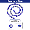 Handmade Evil Eye Lampwork Beads Strands LAMP-PA0001-50B-2