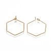 Brass Earring Hooks KK-T038-424A-G-2