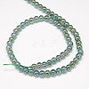 Electroplate Crystal Glass Round Beads Strands LS-EGLA-F037-6mm-A04-3