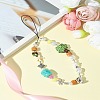 Acrylic & Resin & Porcelain & Synthetic Quartz Crystal Mobile Straps HJEW-FS00001-8