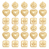 30Pcs 3 Style Brass Pendants KK-DC0001-56-1