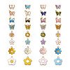 Fashewelry 128Pcs 8 Style Alloy Enamel Pendants ENAM-FW0001-05-1