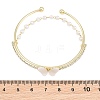 Alloy Pave Clear Cubic Zirconia 2-Strand Open Cuff Bangles for Women AL-CBA3C8B-14G-3