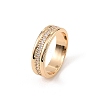 Brass Micro Pave Cubic Zirconia Finger Rings CU-CBA8D1E-03G-2