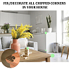 8Pcs Triangle Brass Corner Protectors FIND-DR0001-53-6