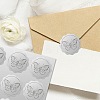 34 Sheets Silver Foil Embossed PET Picture Sticker DIY-WH0528-020-6