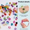   1200Pcs 24 Colors Transparent Acrylic Beads TACR-PH0001-64-4