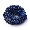 Natural Lapis Lazuli Stretch Beaded Bracelets BJEW-K213-C16-2