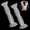 Polyester Detachable Long Mesh Sleeves AJEW-WH0270-354A-1