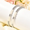 Brass Beaded Stretch Bracelets for Women BJEW-U018-01P-1