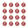Golden Plated Alloy Enamel Charms X-ENAM-S118-08F-2