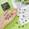 SUPERFINDINGS 64 Sets 4 Styles Alloy River Studs FIND-FH0009-17-3