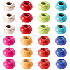 80Pcs 8 Colors Dyed Synthetic Turquoise European Beads SPDL-SC0001-01-6