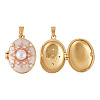 1Pc Brass Enamel Locket Pendants KK-TADJ0001-05B-2