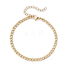 304 Stainless Steel Cuban Link Chain Bracelets for Women BJEW-JB12681-2
