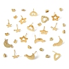 16Pcs 4 Styles 304 Stainless Steel Stud Earring Findings STAS-FS0001-85G-2