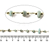 Handmade Natural Amazonite Chip Beaded Chains CHC-F020-10G-06-2