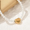 Plastic Imitation Pearl Beads Bracelets for Women BJEW-M056-10G-05-2