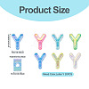 20Pcs UV Plating Transparent Acrylic European Beads OACR-TADJ0001-19Y-3